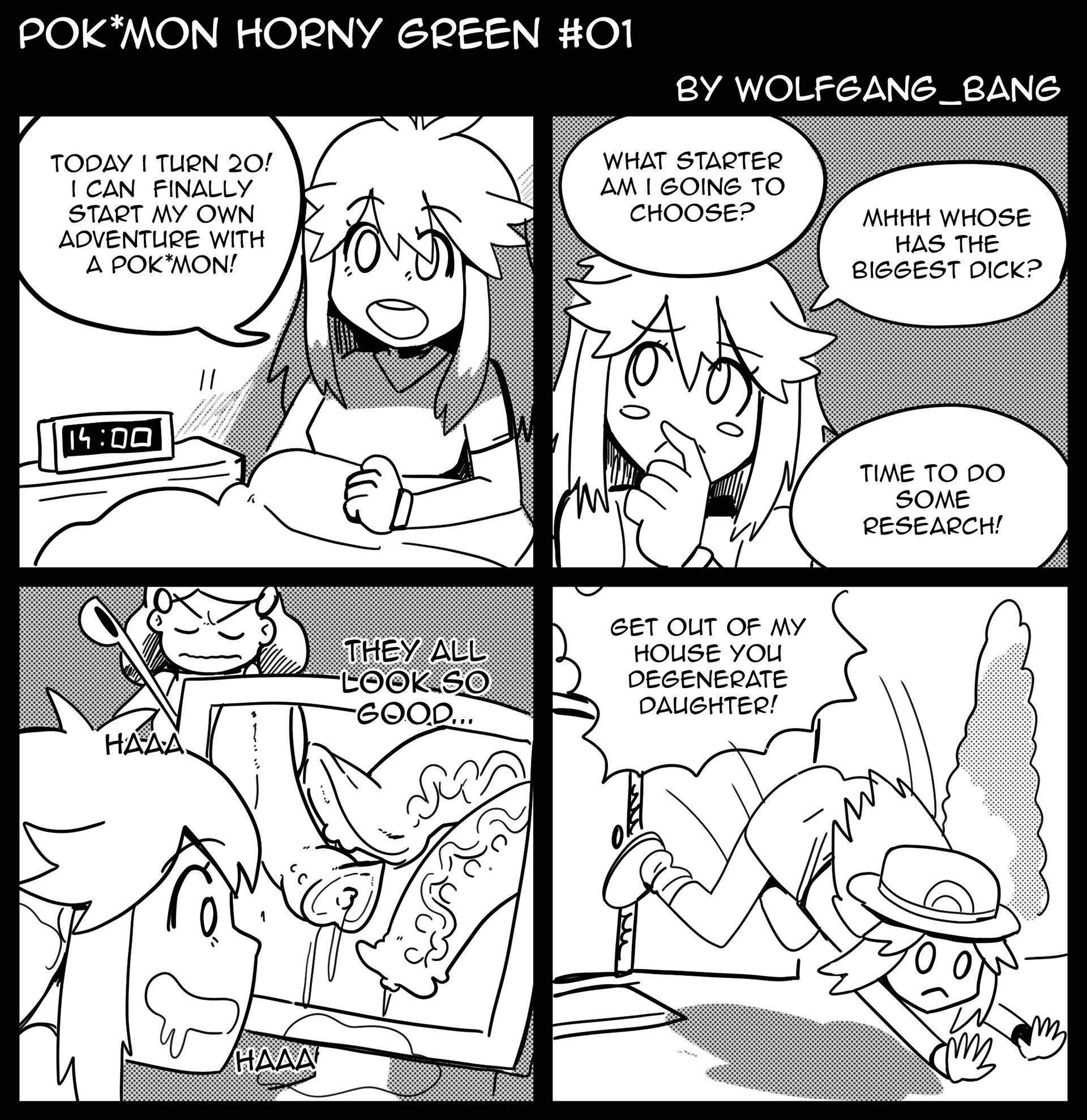 Pok mon Horny Green 1-12 - adult comic cover