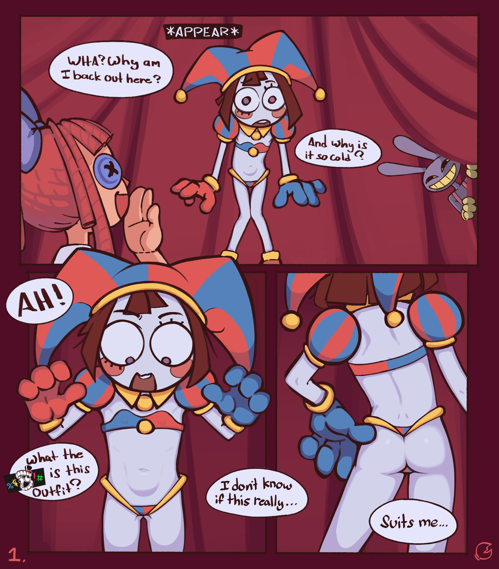 Pomni - adult comic cover
