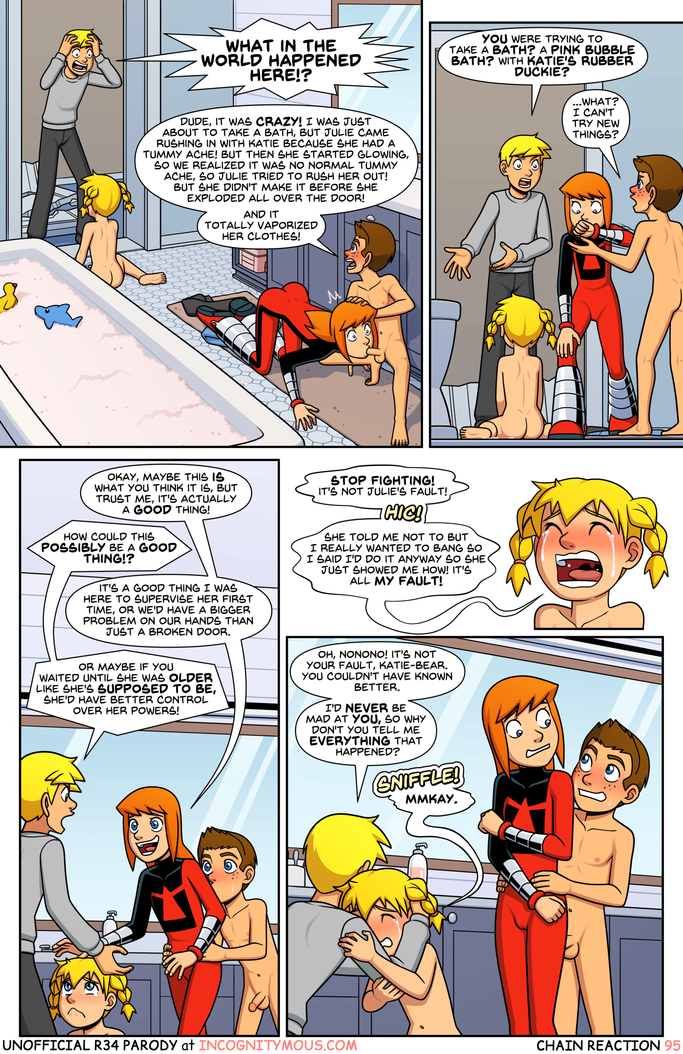 Power Pack - Chain Reaction Part 3 - adult comic cover