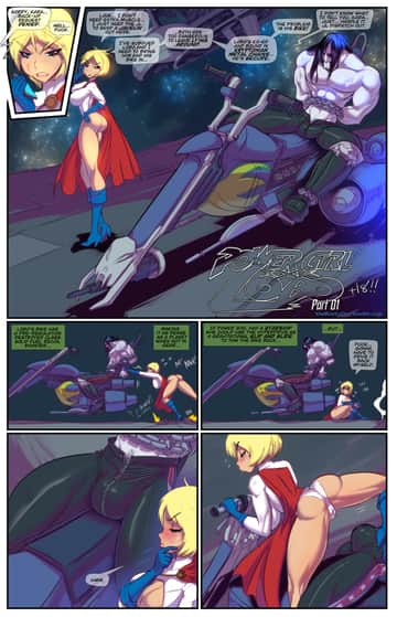 PowerGirl XXX Lobo - Read free adult comic online