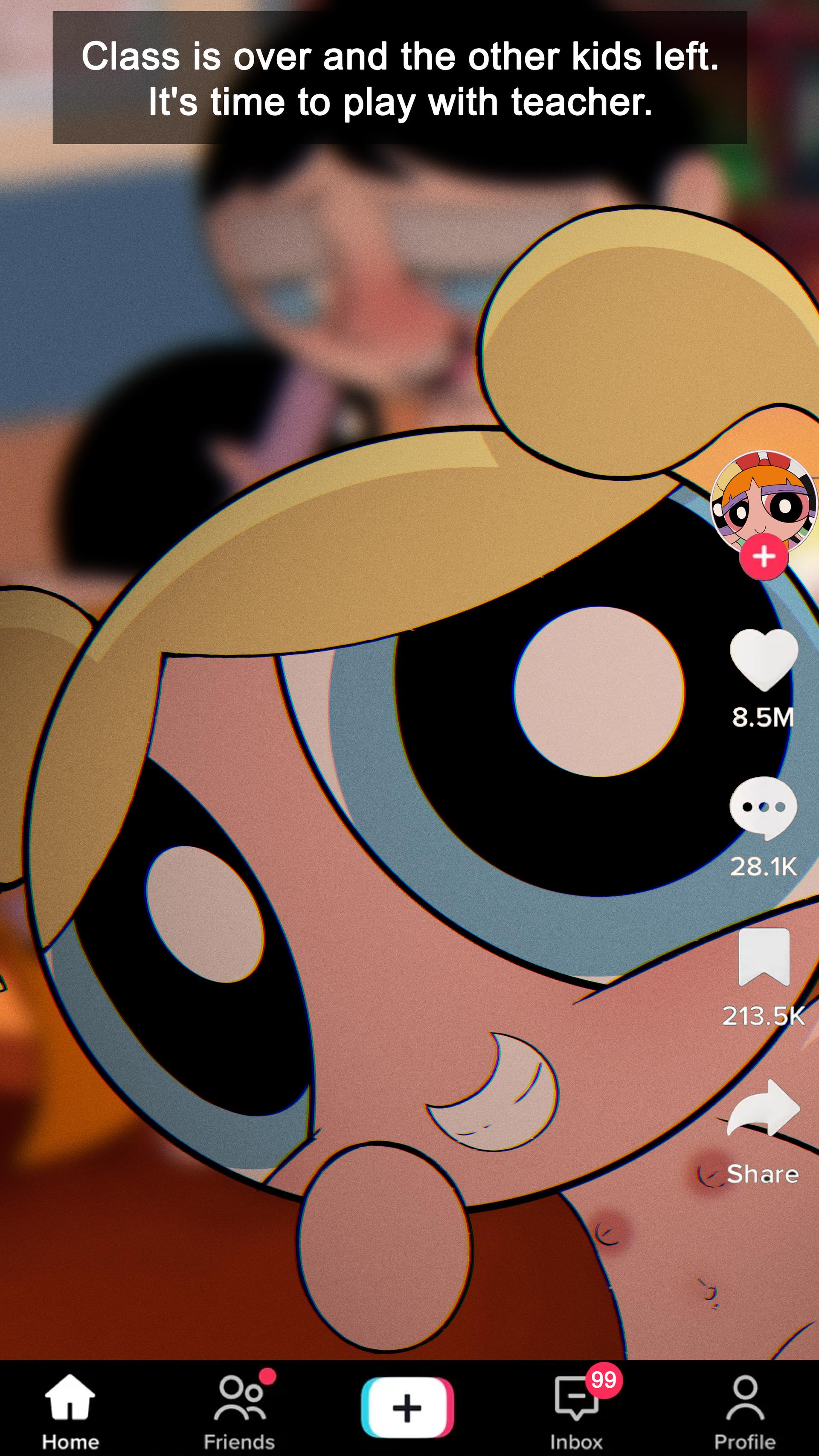 Powerpuff Girls and Ms. Keane - adult comic cover