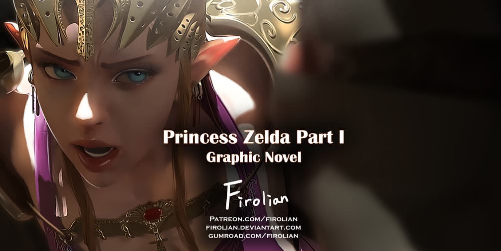 Princess Zelda - adult comic cover