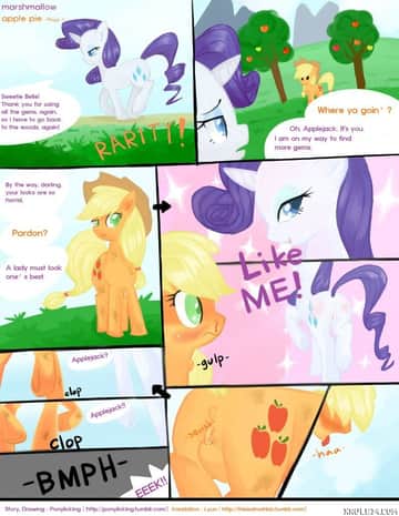 Rarity and Aplejack - Read free adult comic online