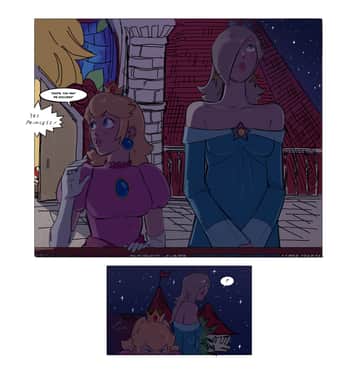 Rosalina x Peach - Read free adult comic online