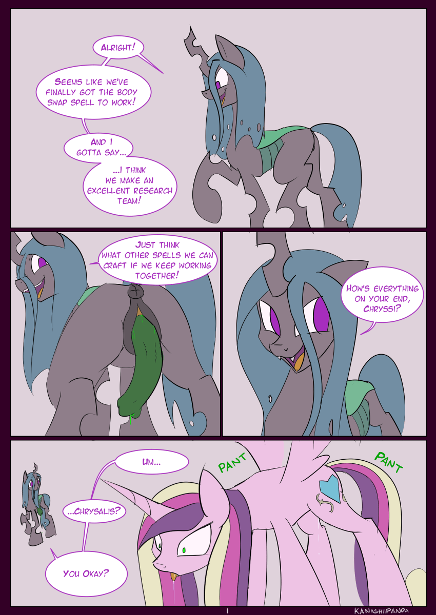 Royal Research Body Swap - adult comic cover