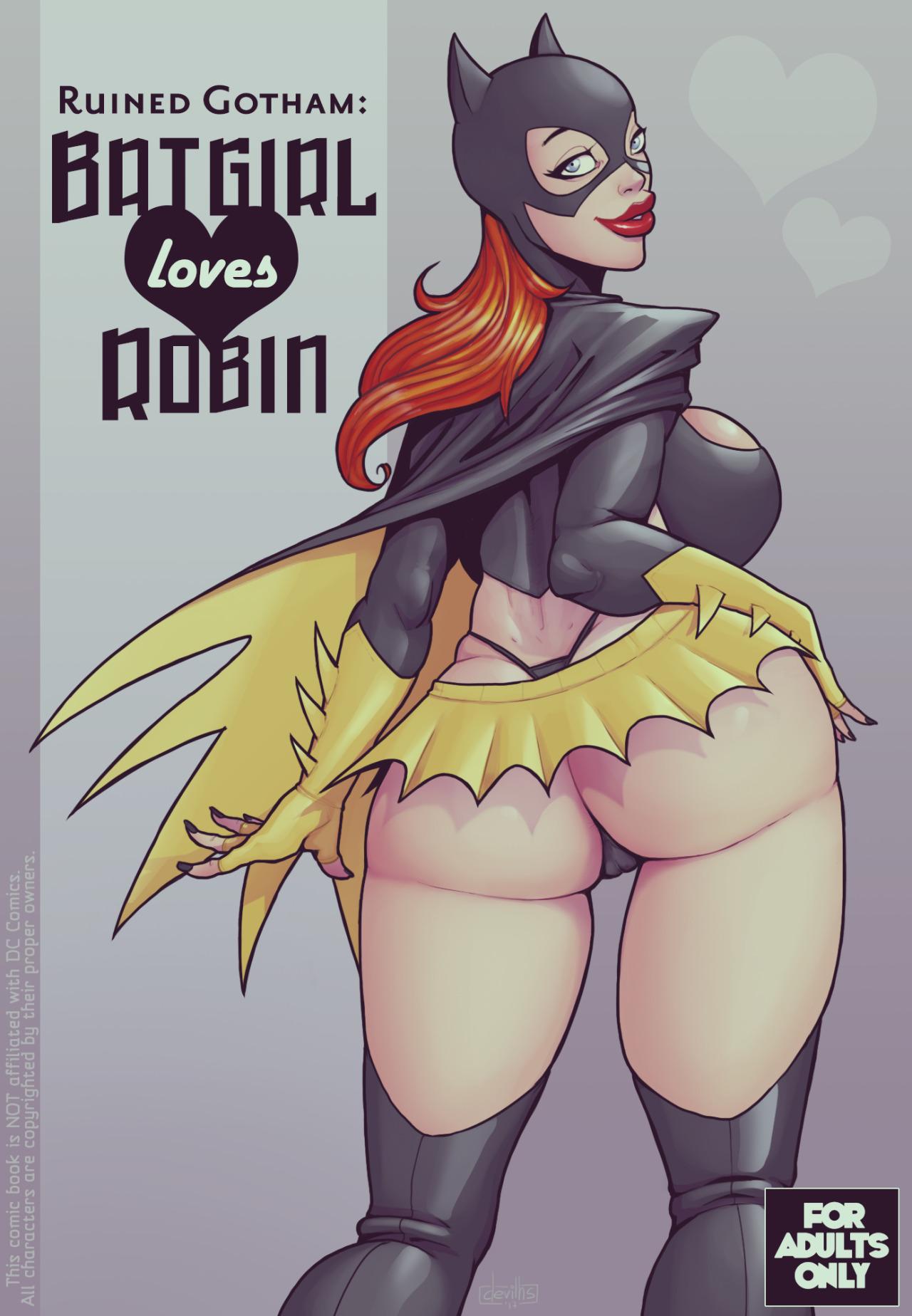 Ruined Gotham - Batgirl loves Robin - adult comic cover