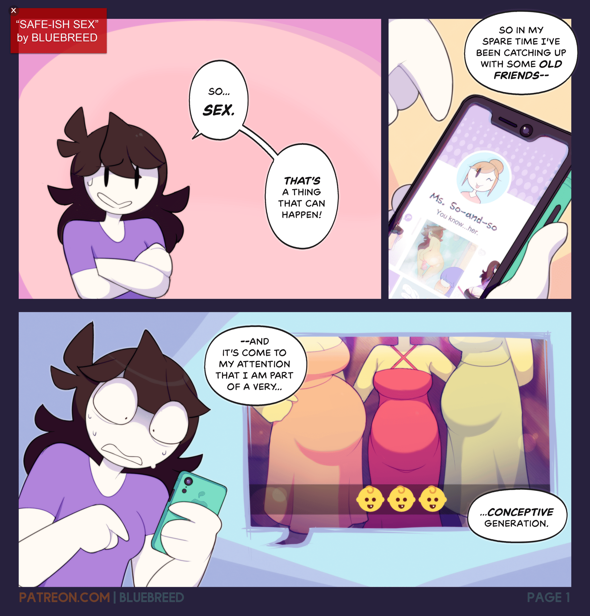 Safe-ish Sex - adult comic cover