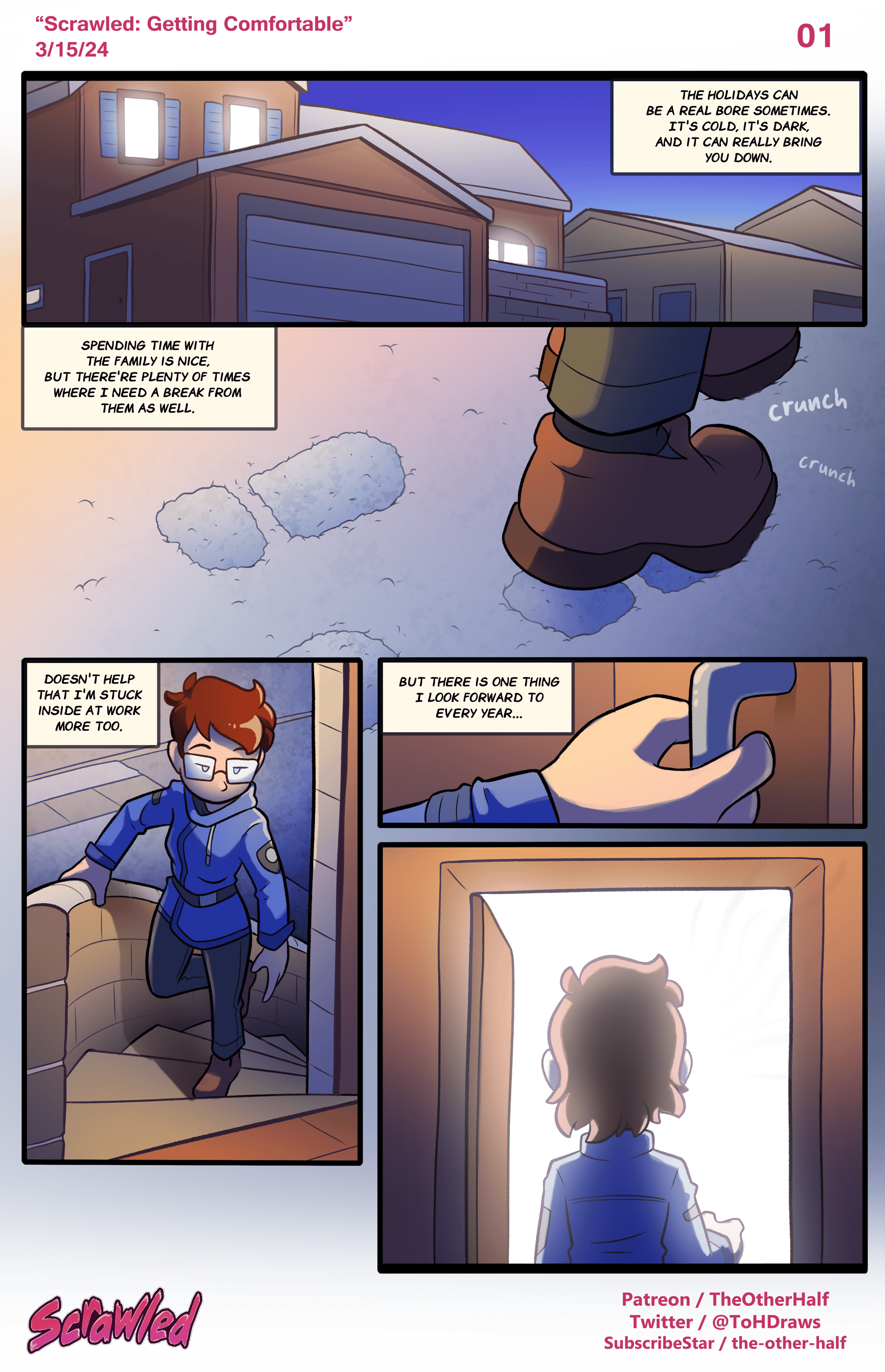 Scrawled 4: Getting Comfortable - adult comic cover