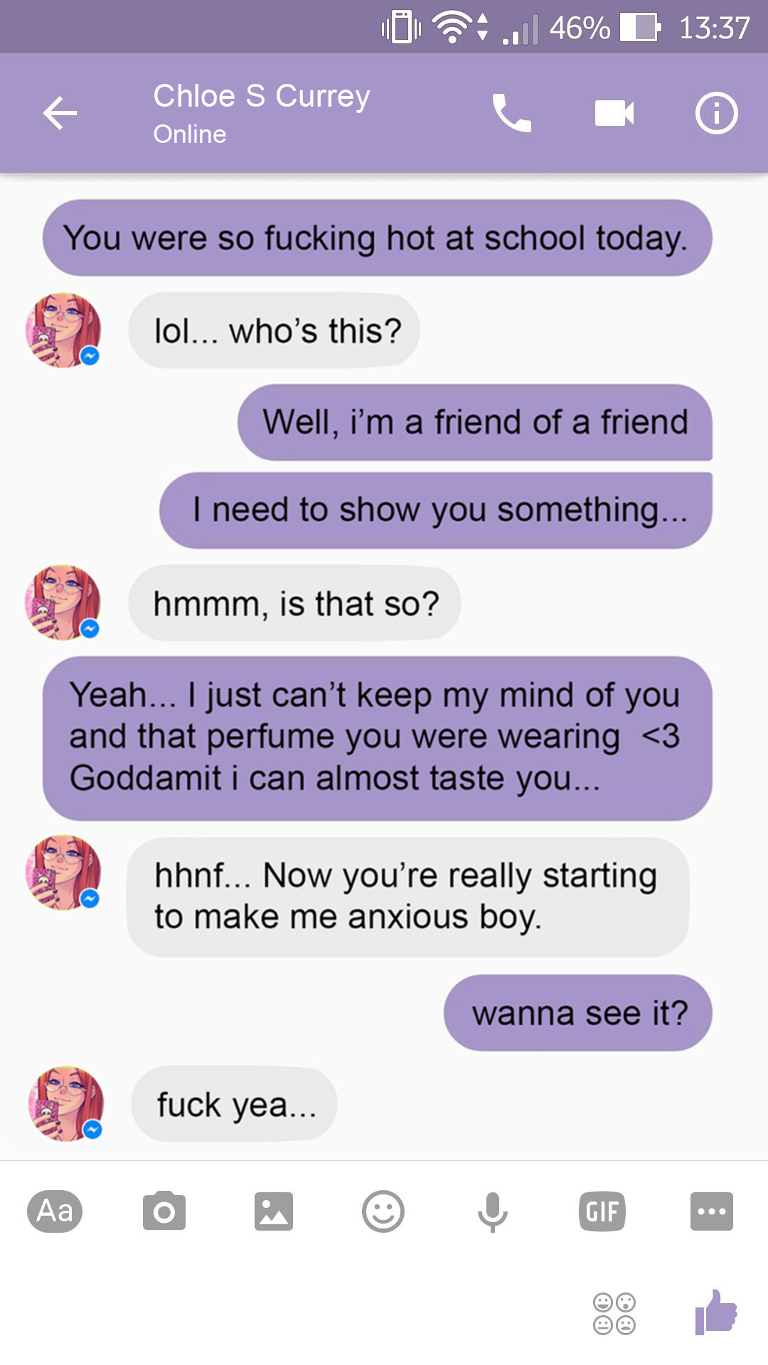 Sexting Chloé - adult comic cover