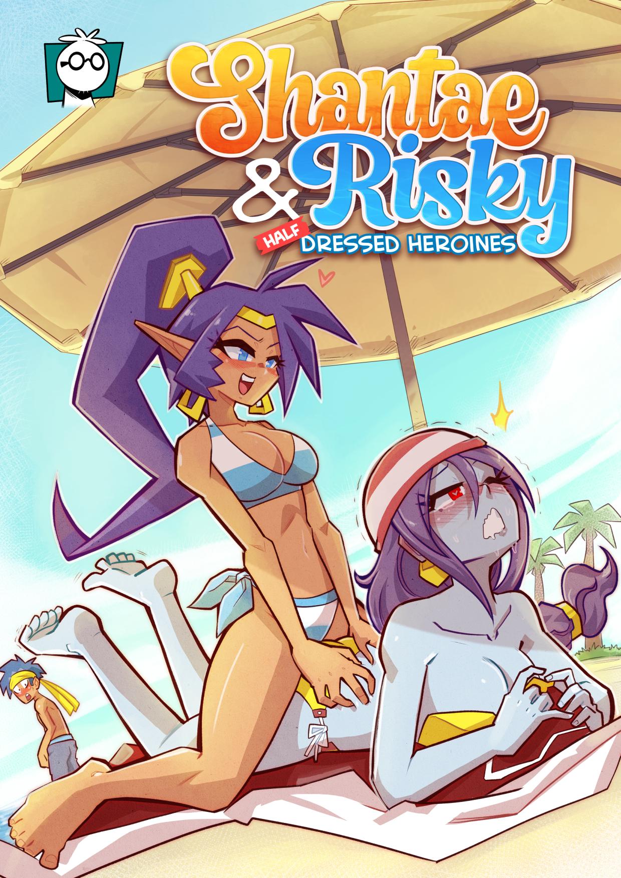 Shantae & Risky - Half Dressed Heroines - adult comic cover