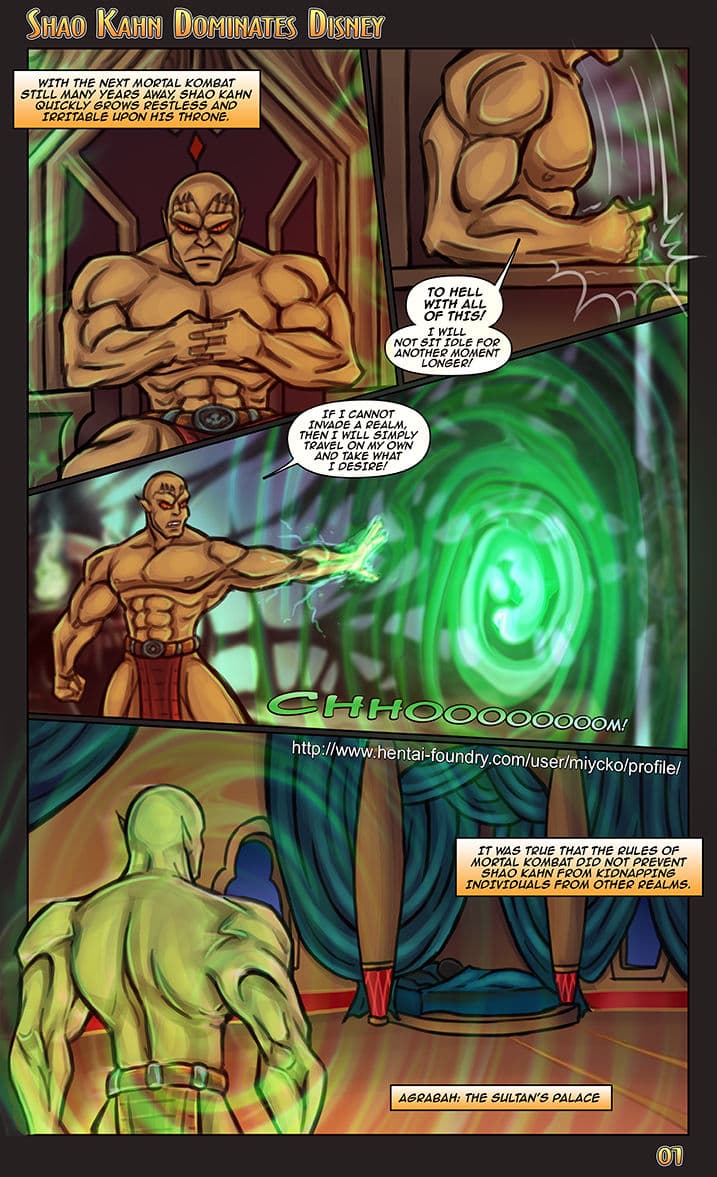 Shao Kahn Dominates Disney - adult comic cover
