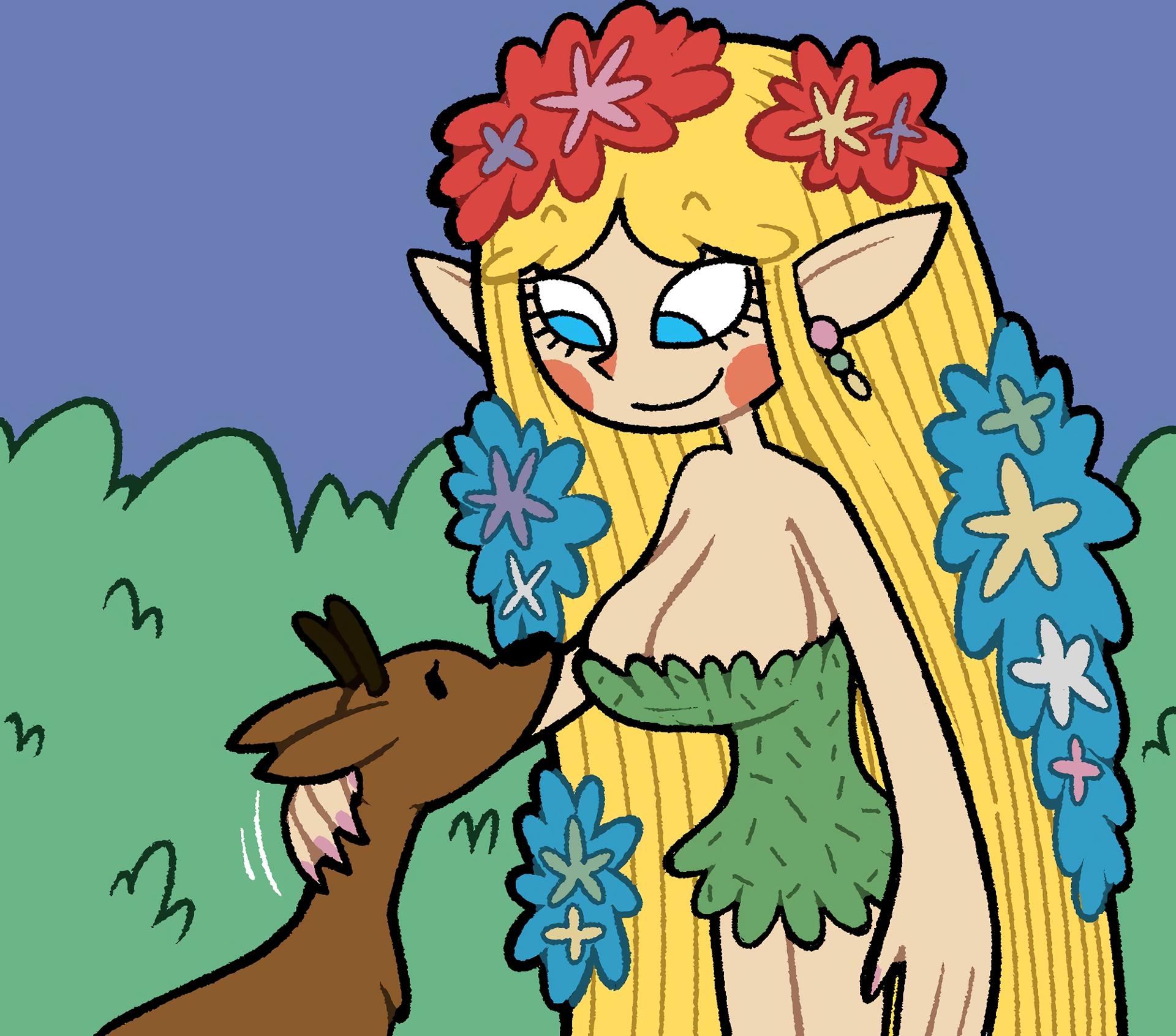 Siohbra the Elf - adult comic cover