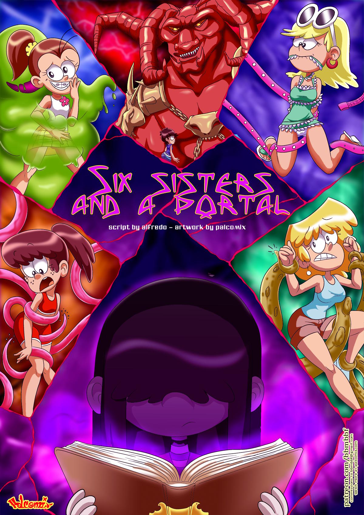 Six Sisters and a Portal - adult comic cover