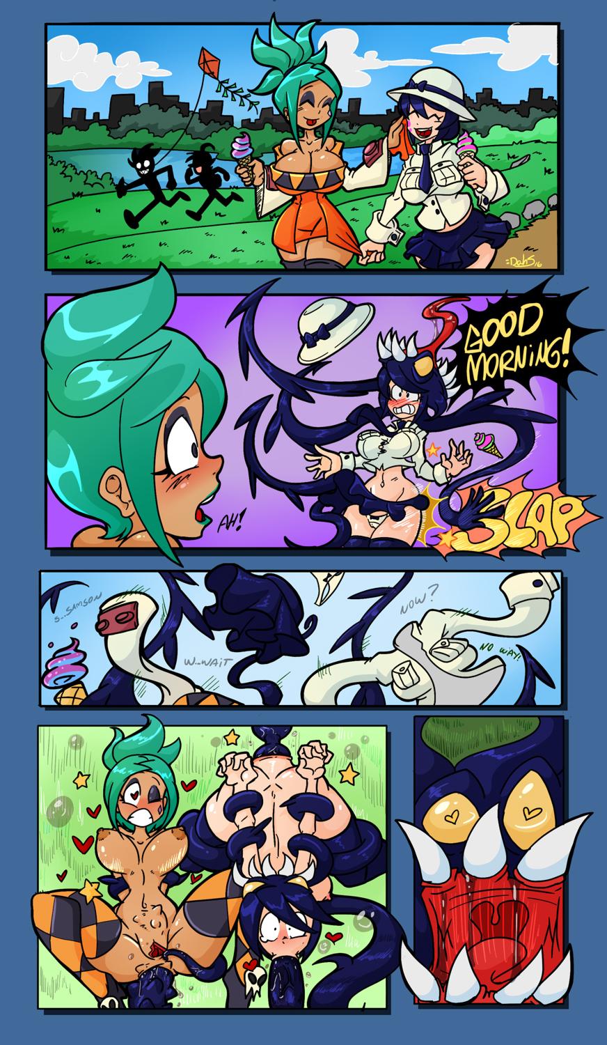 Skullgirls Dahs - adult comic cover