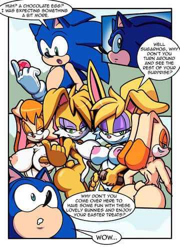 Sonic Girls Easter - Read free adult comic online