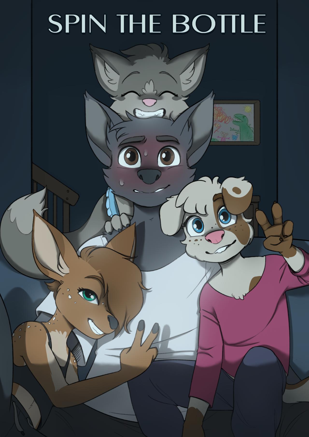 Spin the Bottle - adult comic cover