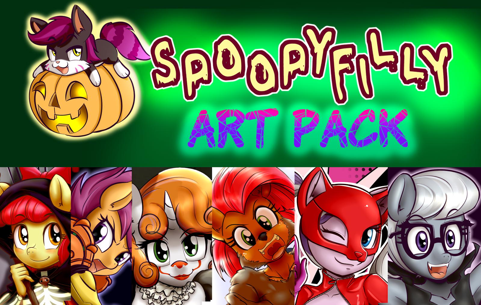 Spoopyfilly Art Pack - adult comic cover