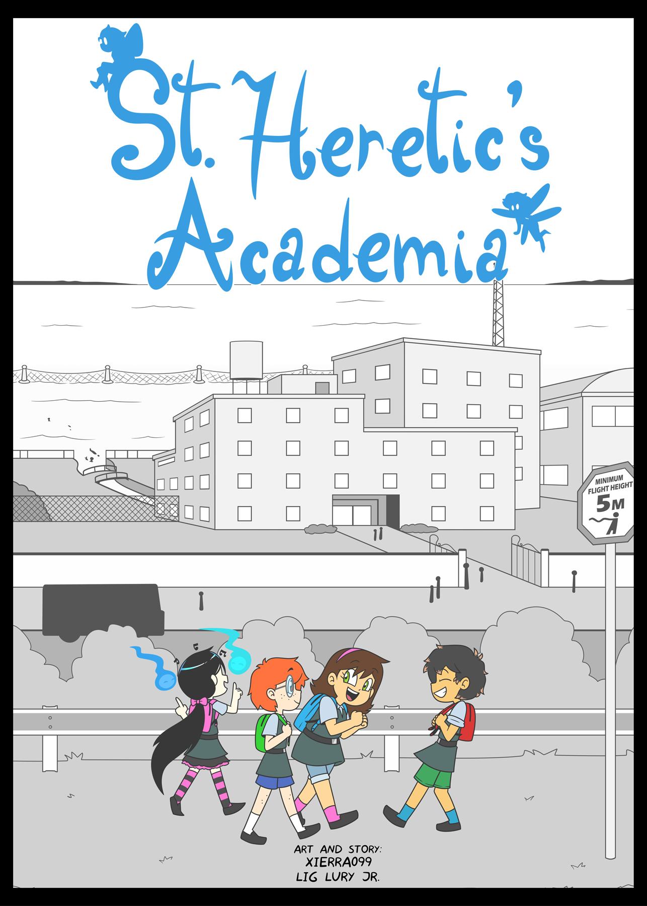 St. Heretic's Academia - adult comic cover