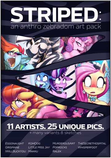 STRIPED: an anthro zebradom art pack - Read free adult comic online