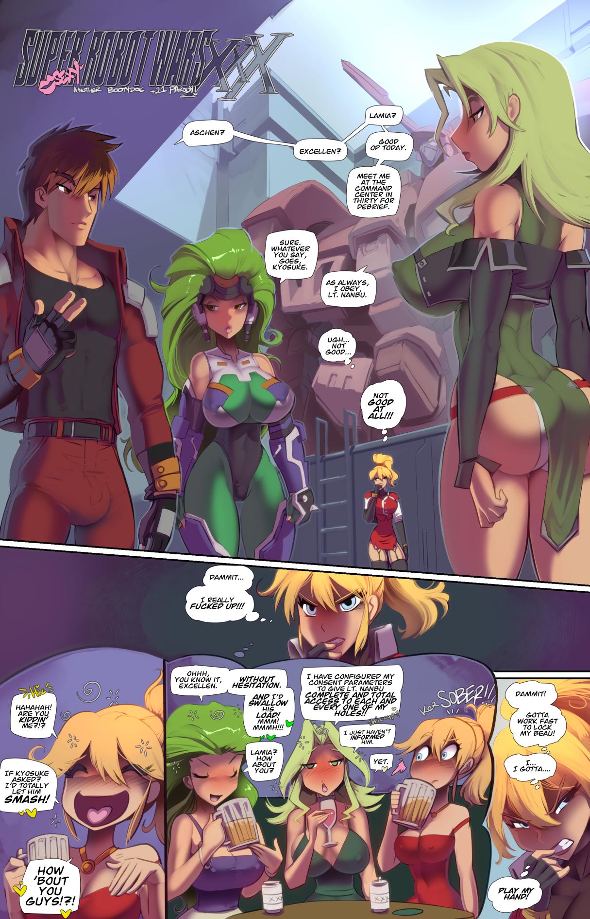 Super (Sexy) Robot Wars XXX - adult comic cover