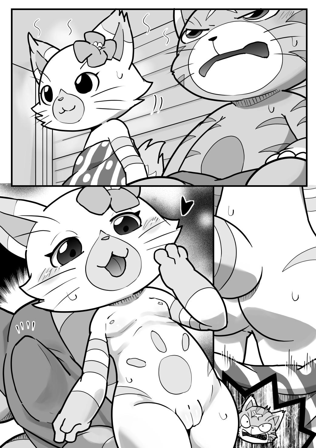 Sweaty Purrs - adult comic cover