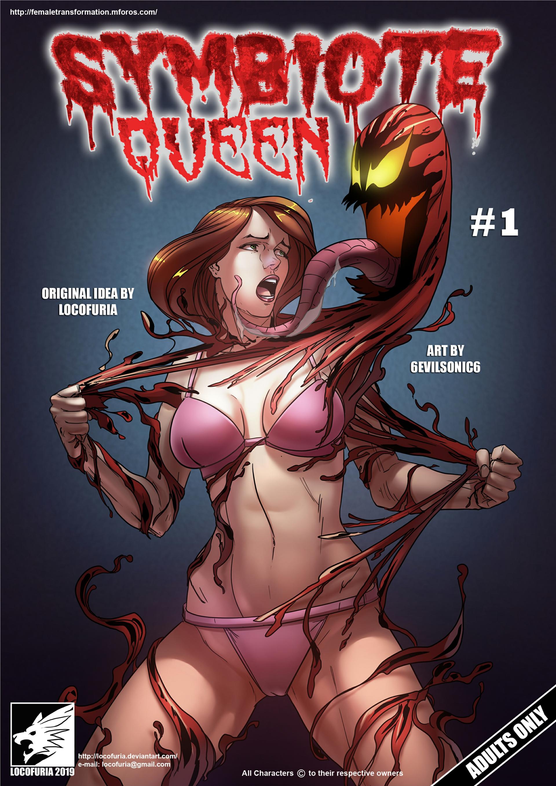 Symbiote Queen 1 - adult comic cover