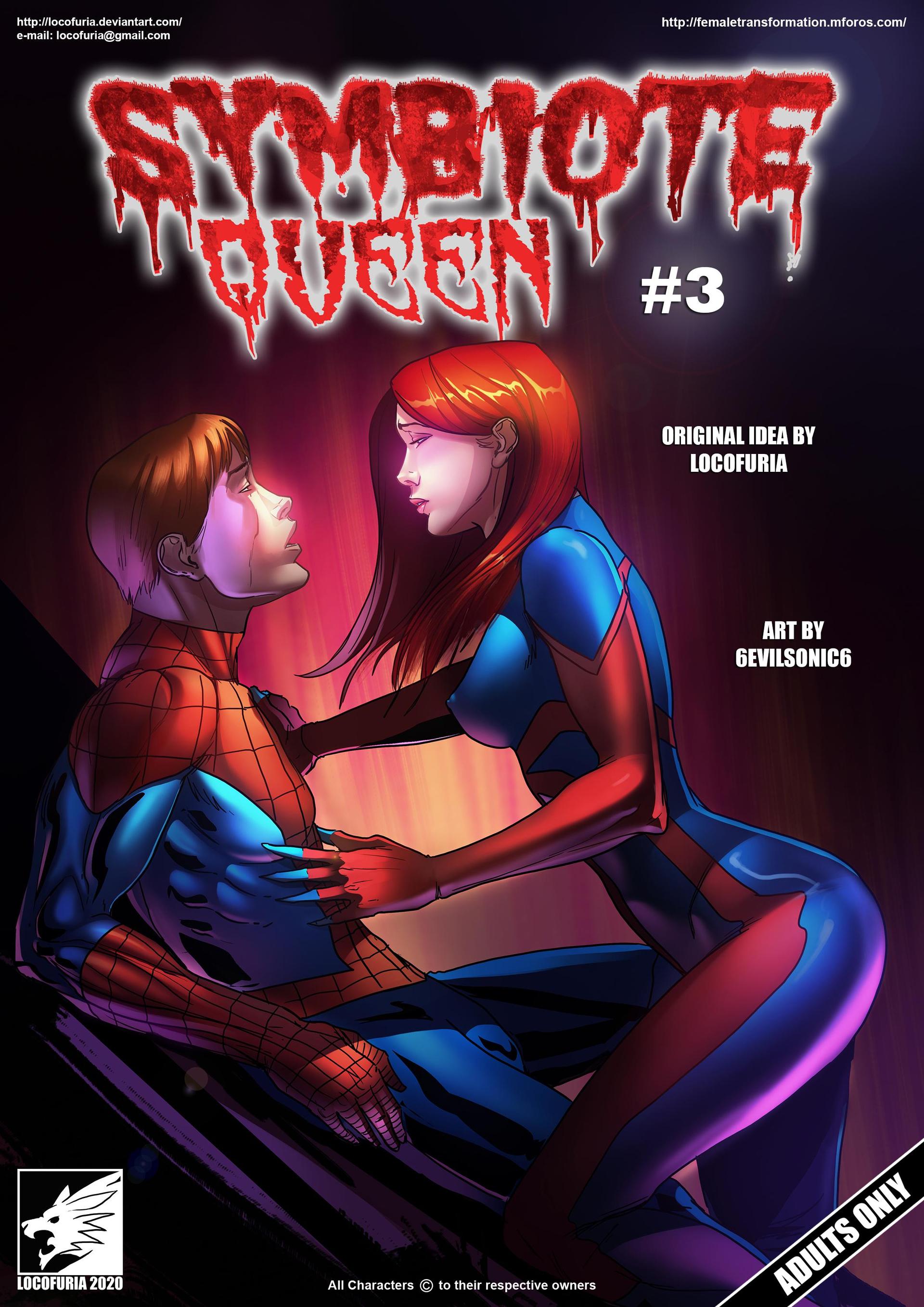 Symbiote Queen 3 - adult comic cover