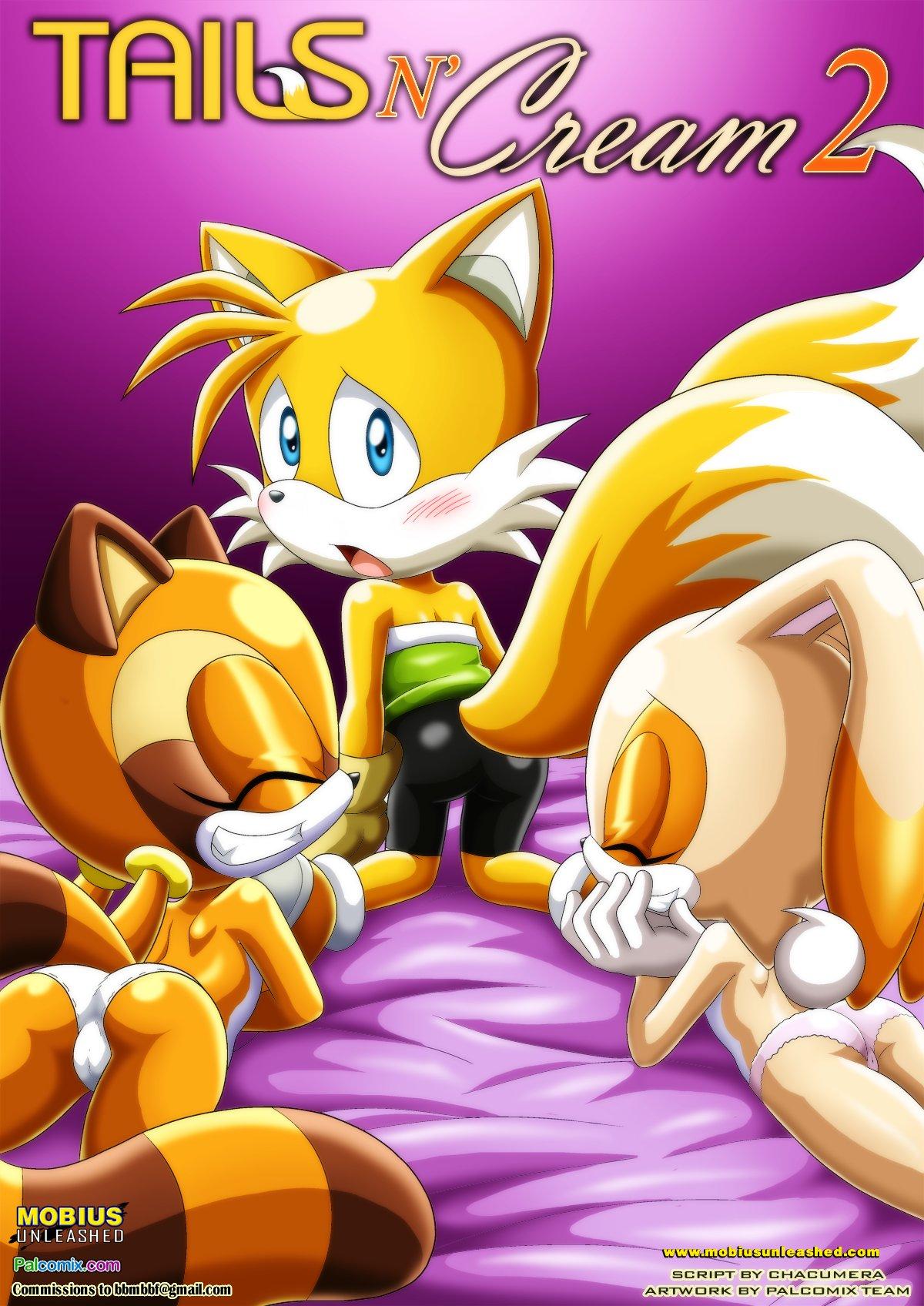 Tails and Cream 2 - adult comic cover