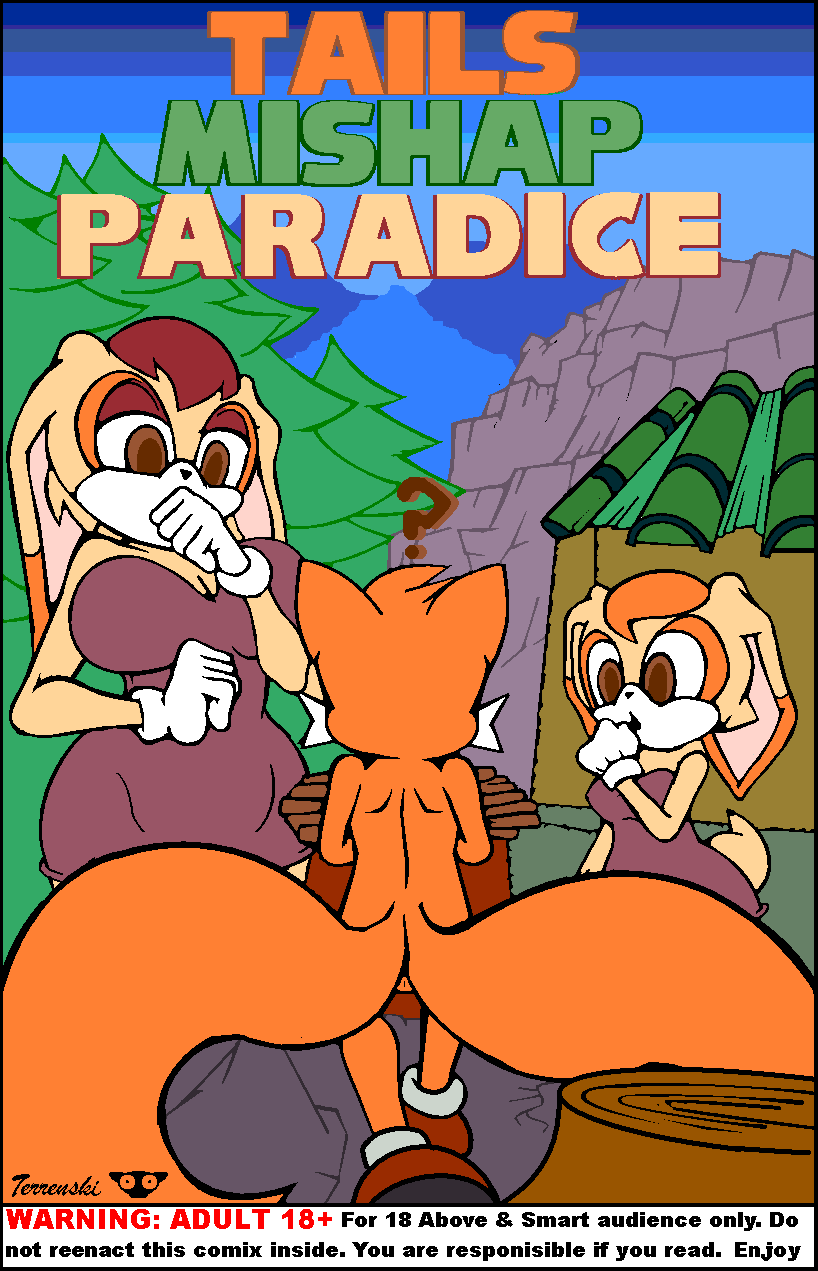 Tails Mishap Paradice - adult comic cover