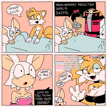 Tails' Spectacular Boob Heist! - Read free adult comic online