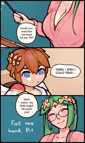 Teacher Palutena - Read free adult comic online
