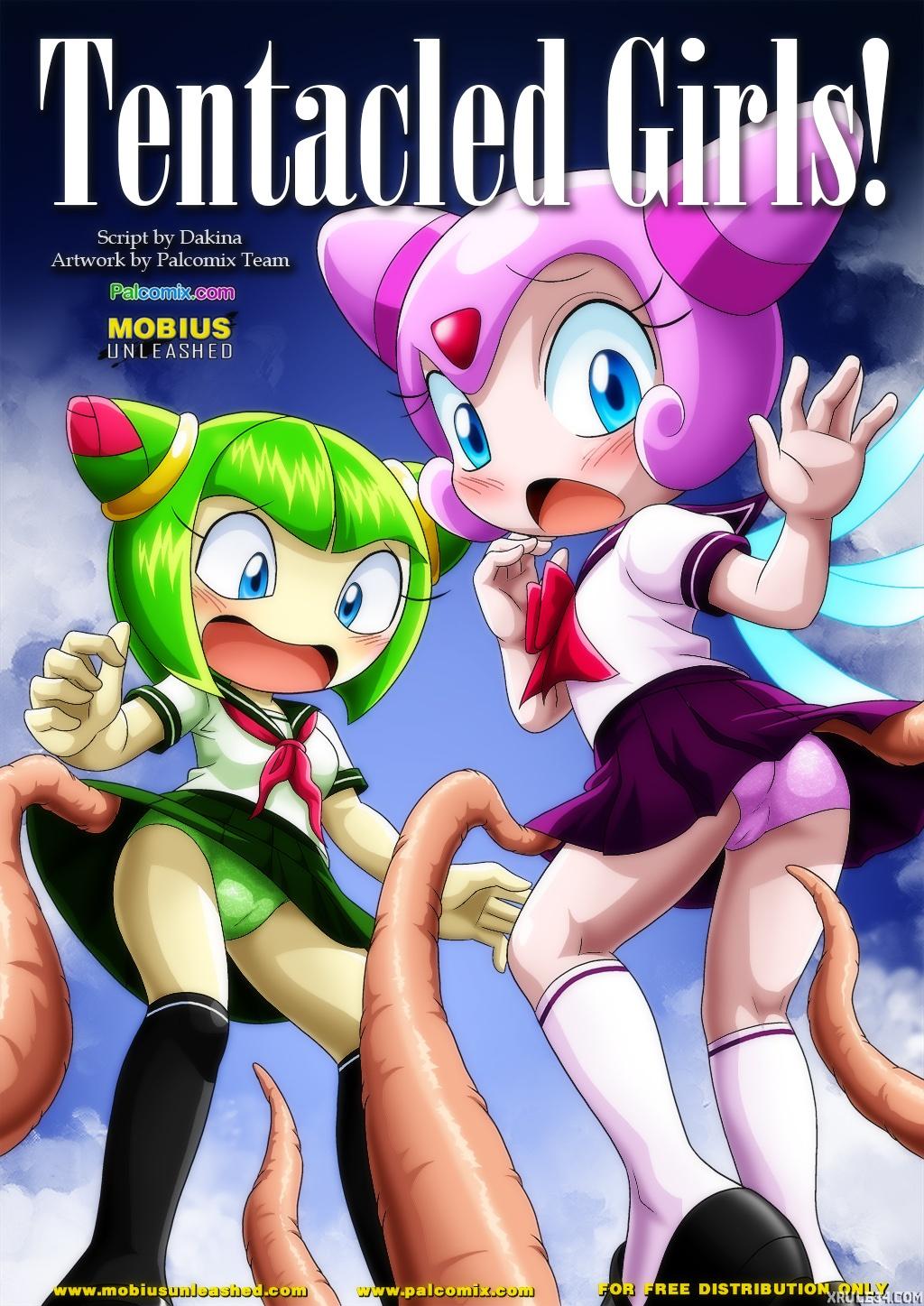 Tentacled Girls - adult comic cover