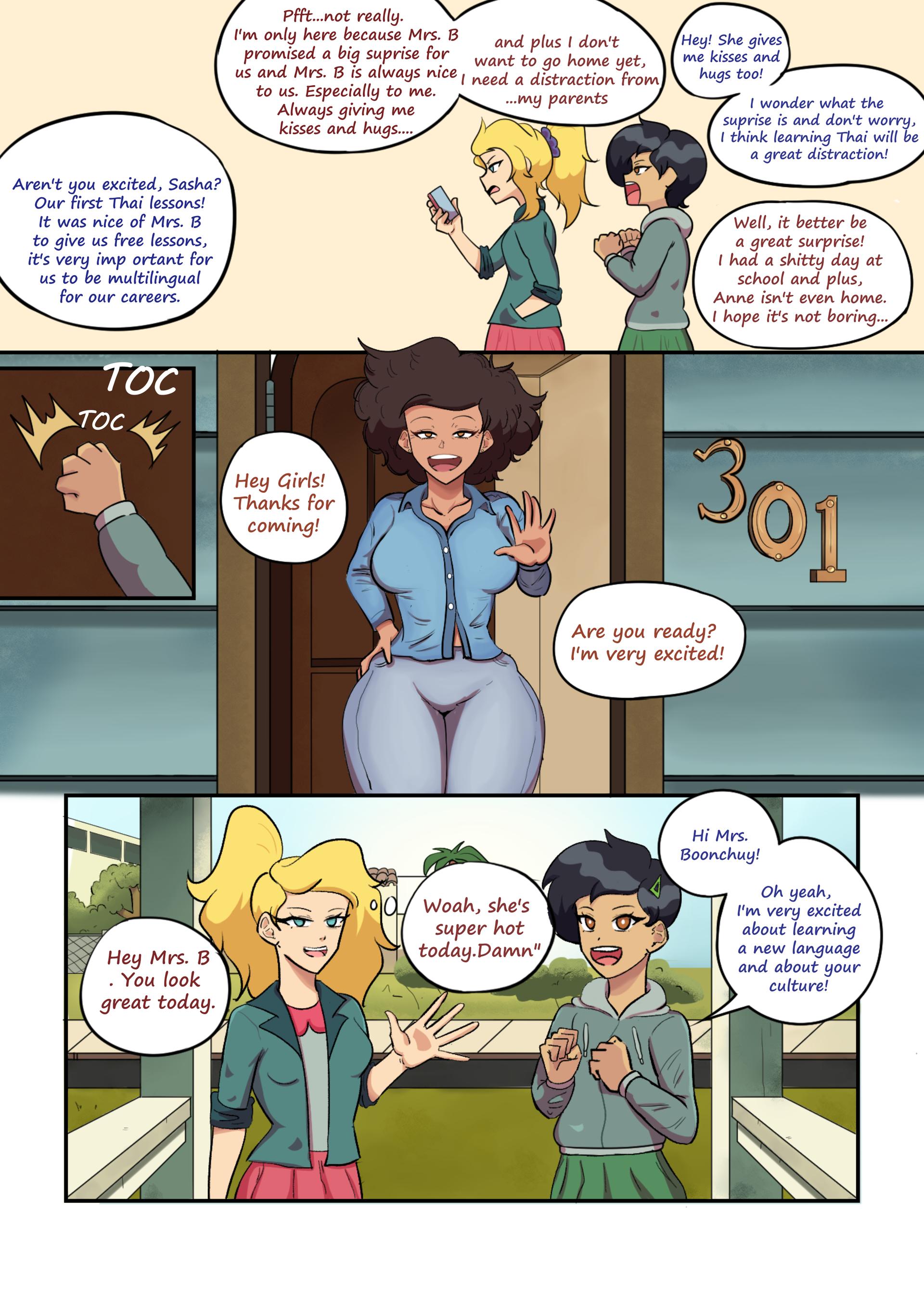 Thai Lessons with Mrs. Boonchuy - adult comic cover