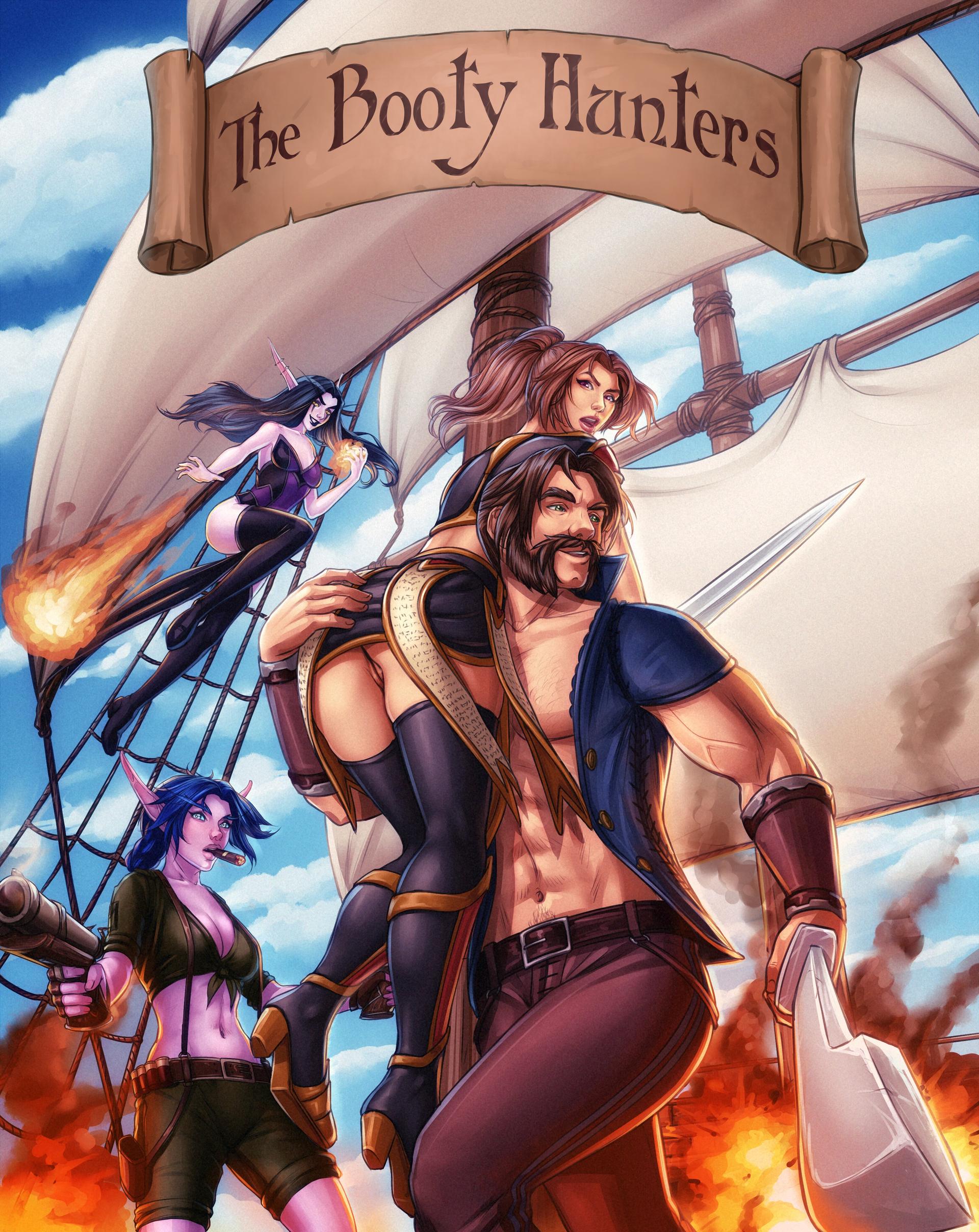 The Booty Hunters - adult comic cover