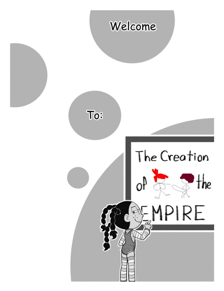 The creation of the Empire - adult comic cover