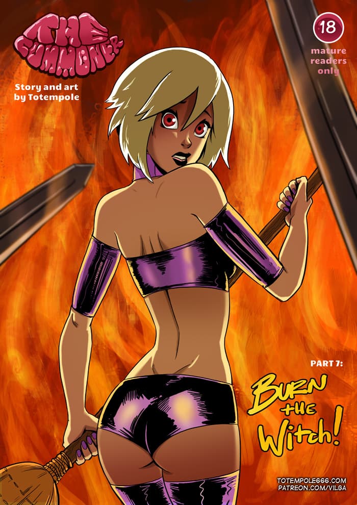 The Cummoner 07: Burn the Witch! - adult comic cover