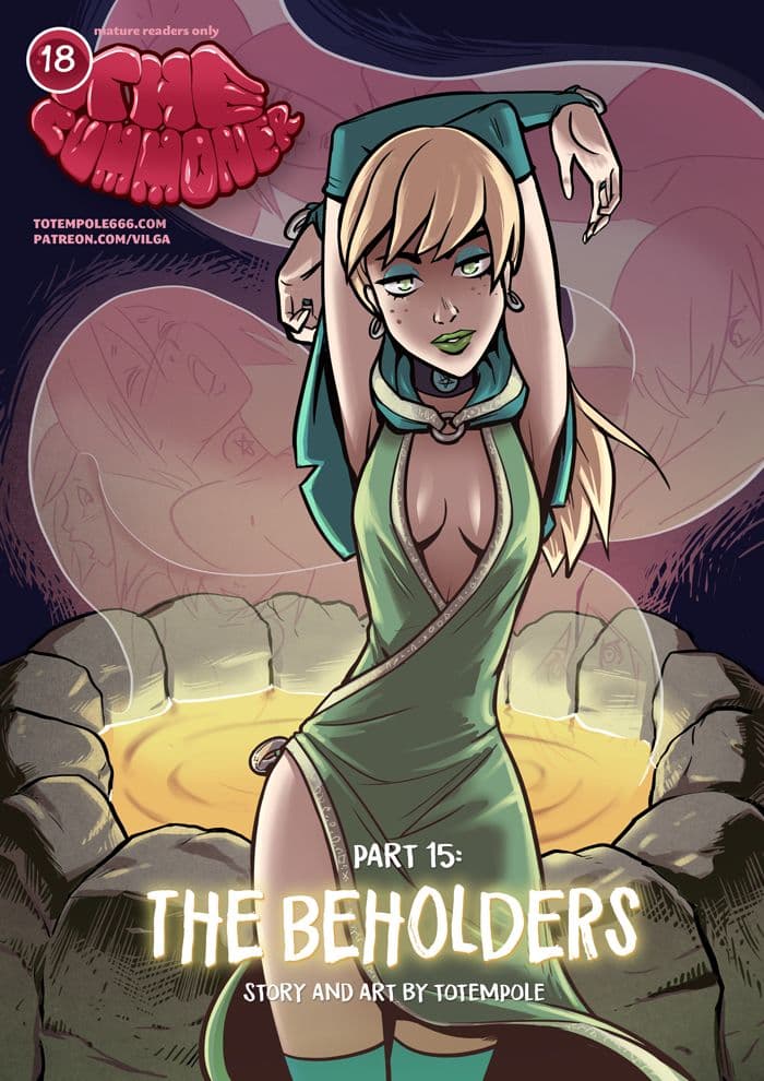 The Cummoner 15: The Beholders - adult comic cover