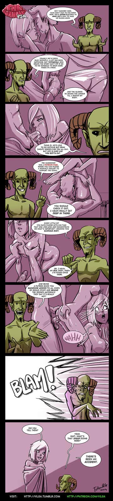 The Cummoner P.S.A - Read free adult comic online