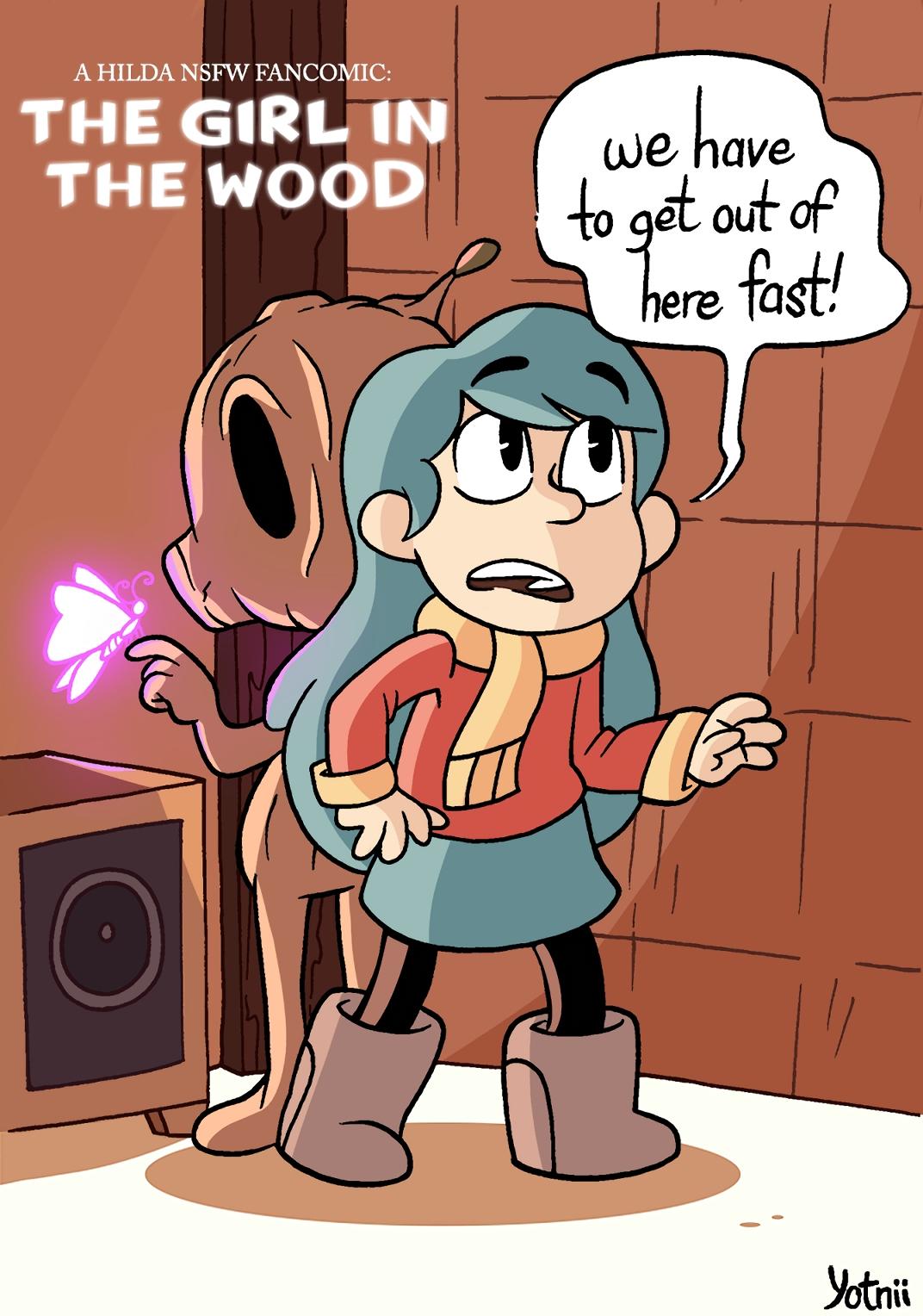 The girl in the wood - adult comic cover