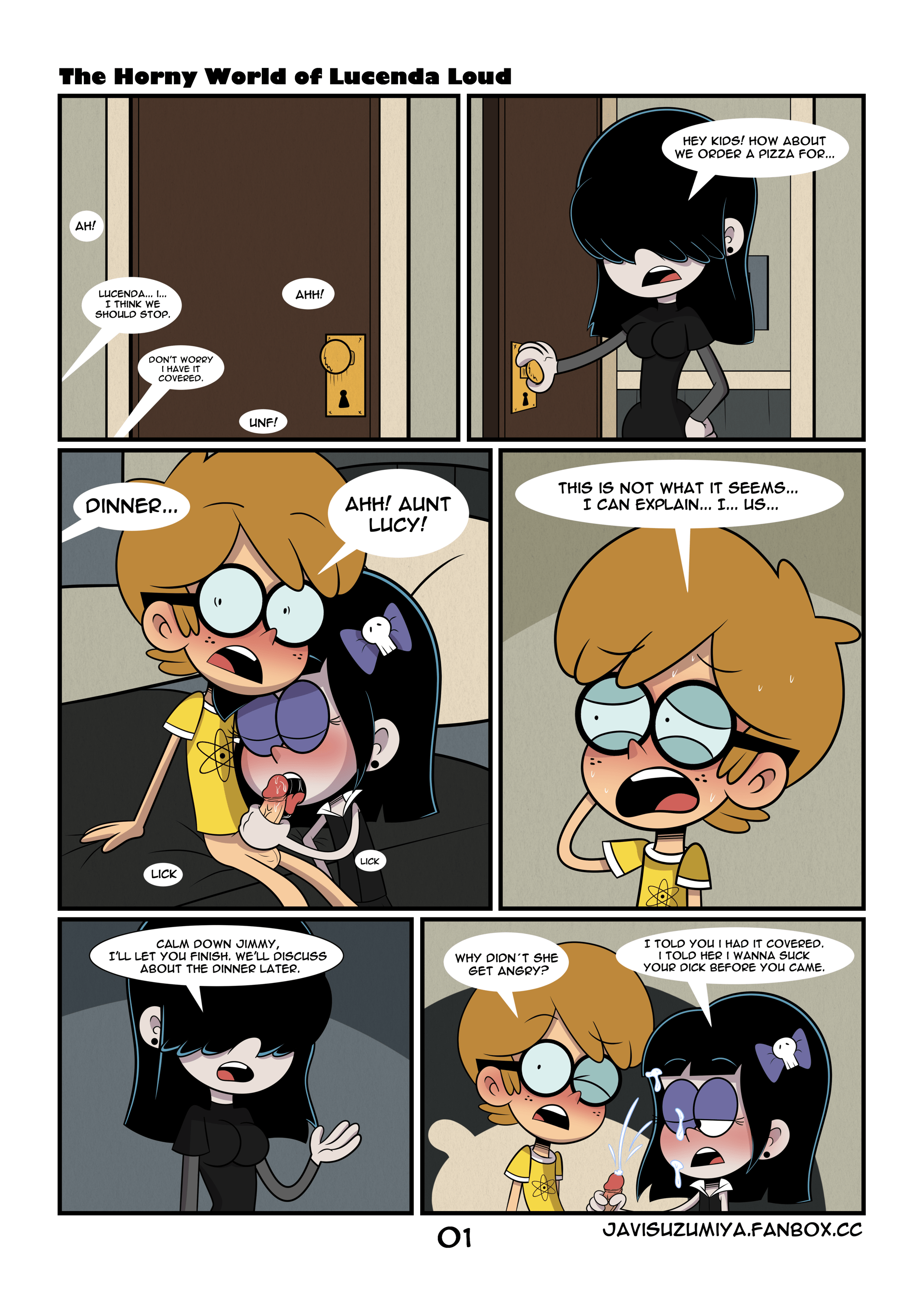 The Horny World of Lucenda Loud - adult comic cover