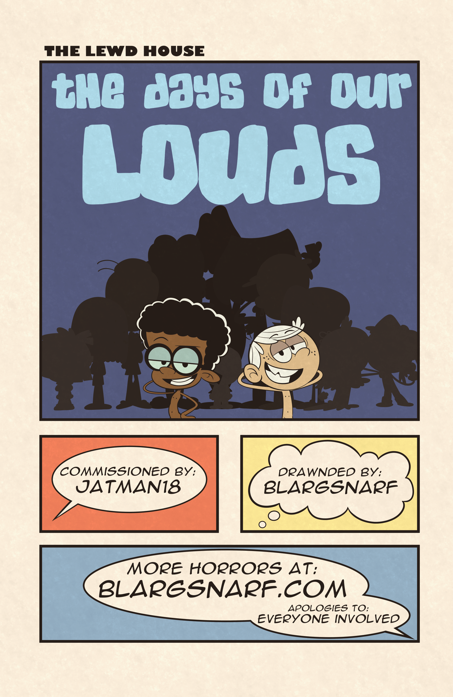 The Lewd House - Days of our Louds - adult comic cover