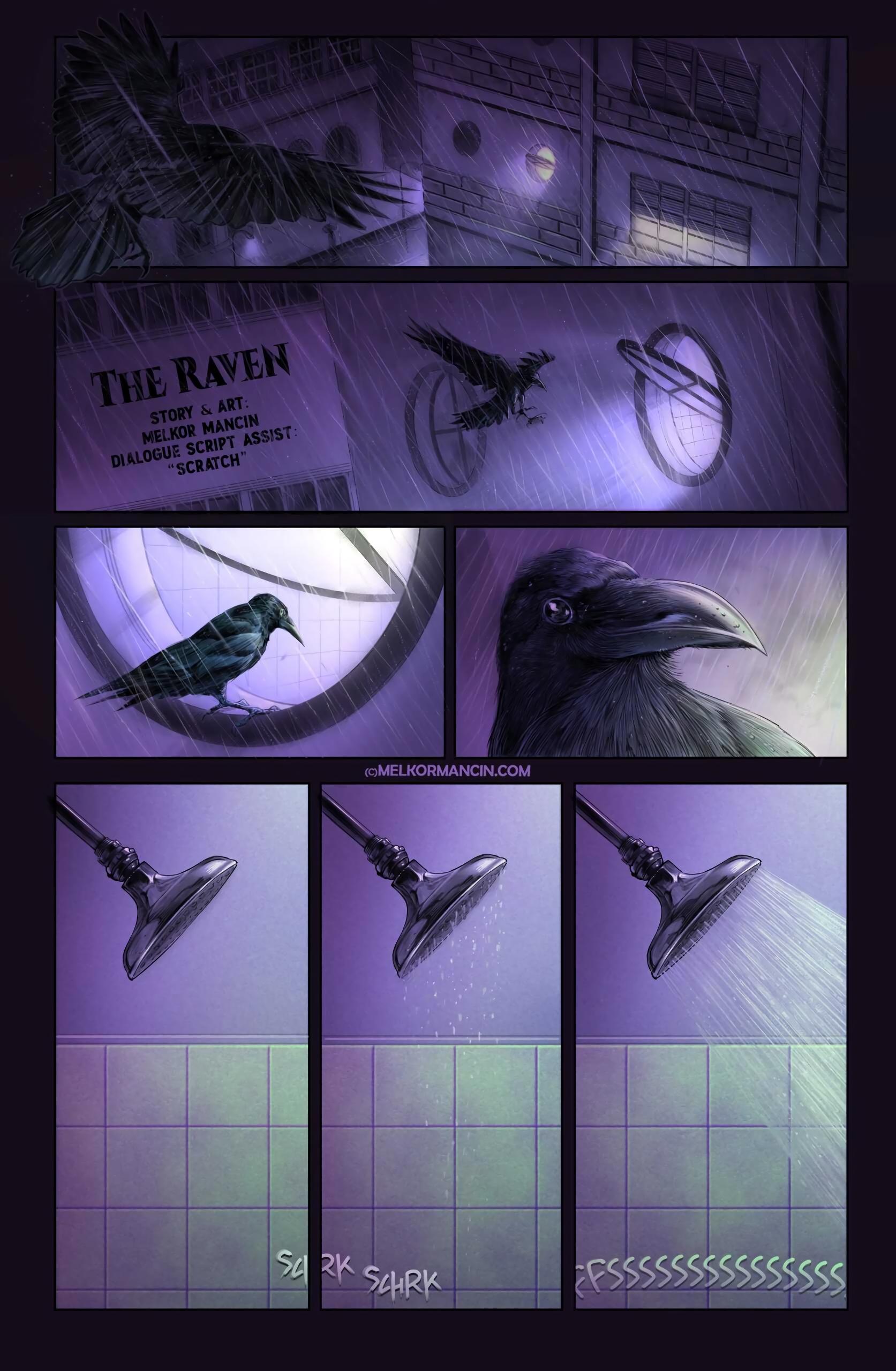 The Raven - Melkor Mancin - adult comic cover