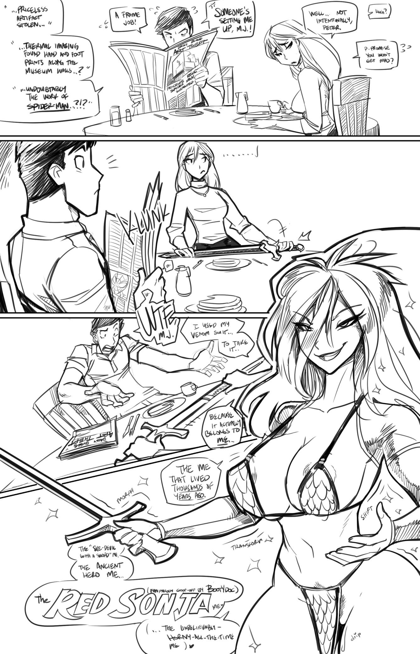 The Red Sonja Me - adult comic cover
