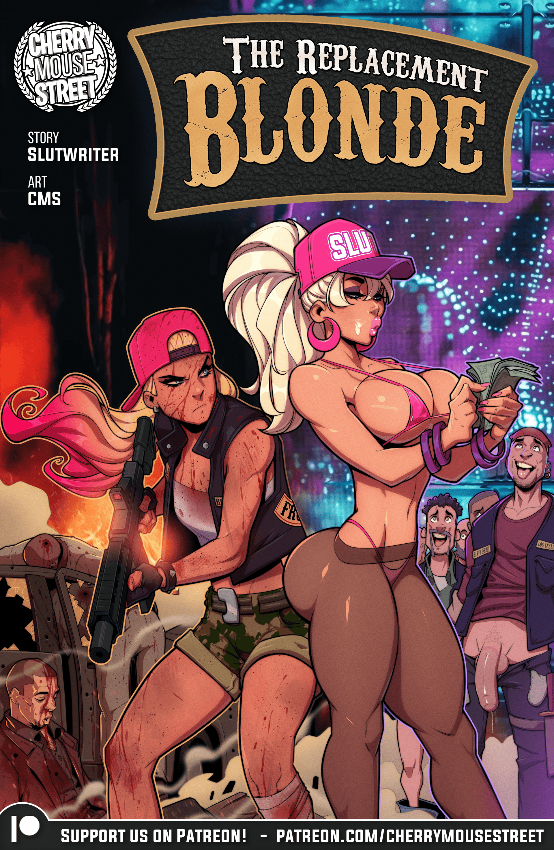 The Replacement Blonde - adult comic cover