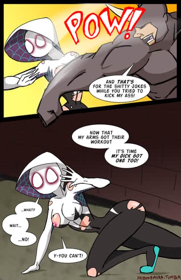 The Rhino vs. Spider-Gwen - Read free adult comic online