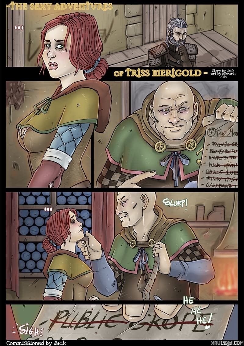 The Sexy Adventures of Triss Merigold - adult comic cover