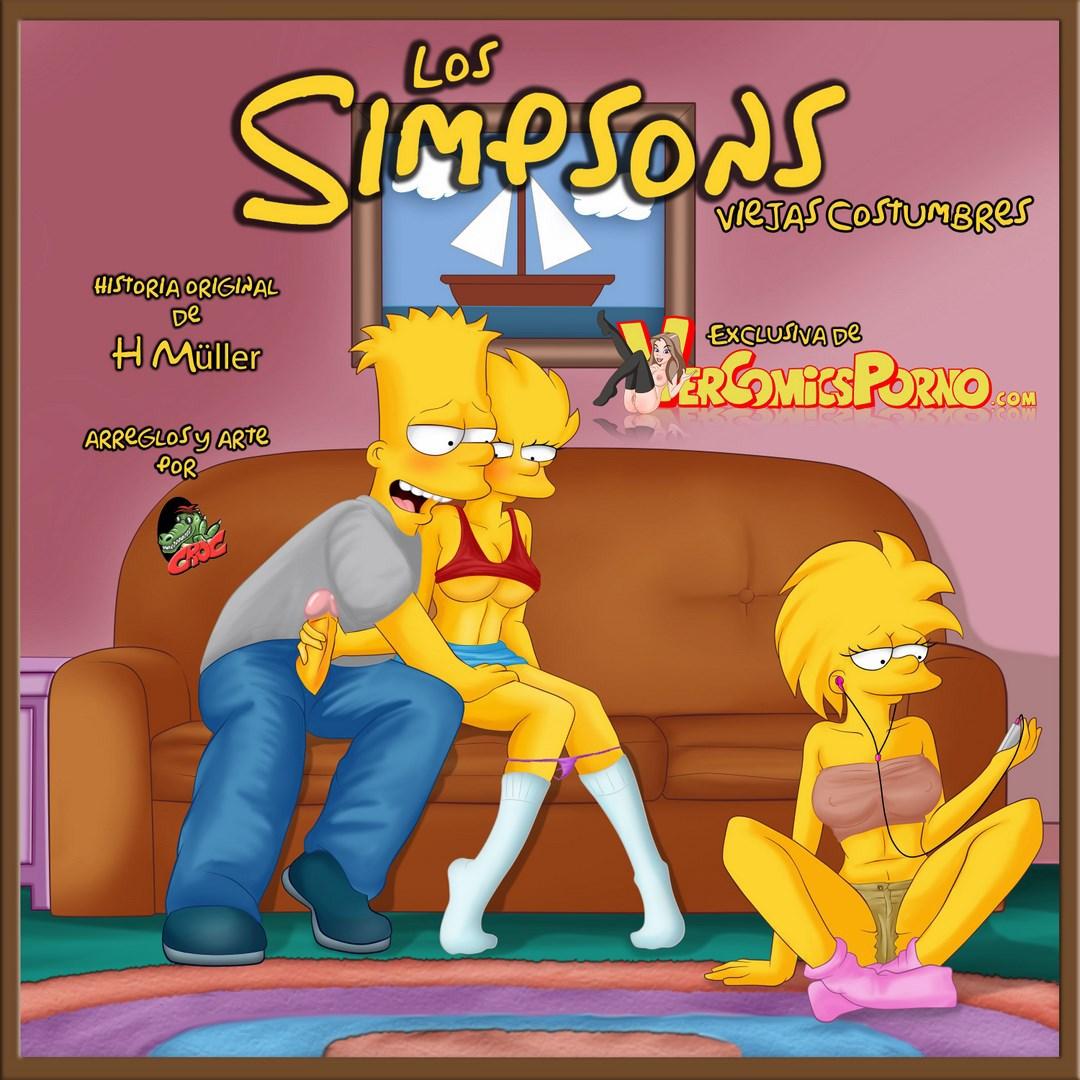 The Simpsons Old Habits - adult comic cover