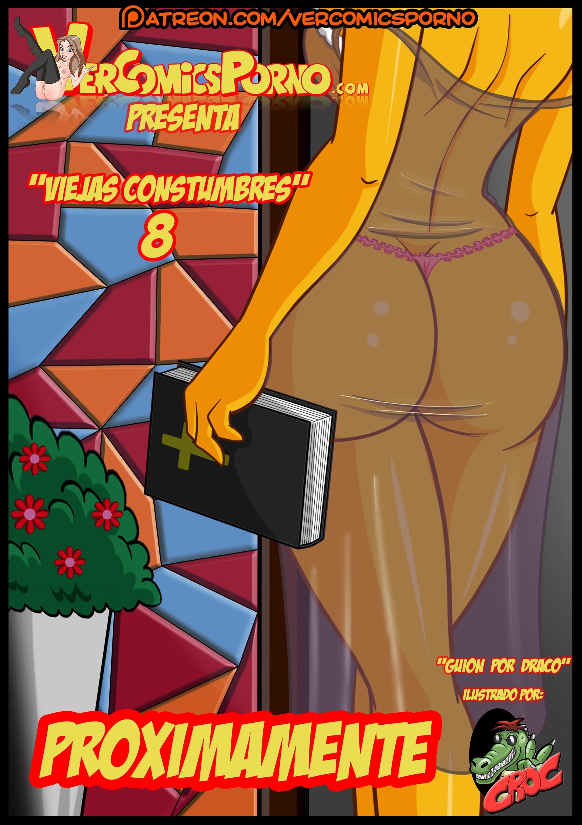 The Simpsons Old habits 8 - adult comic cover