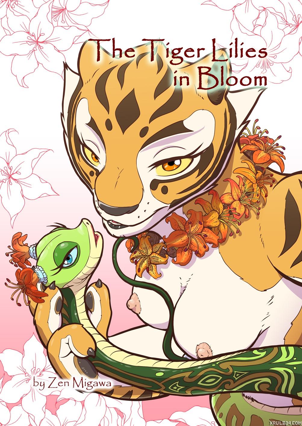 The Tiger Lilies in Bloom - adult comic cover