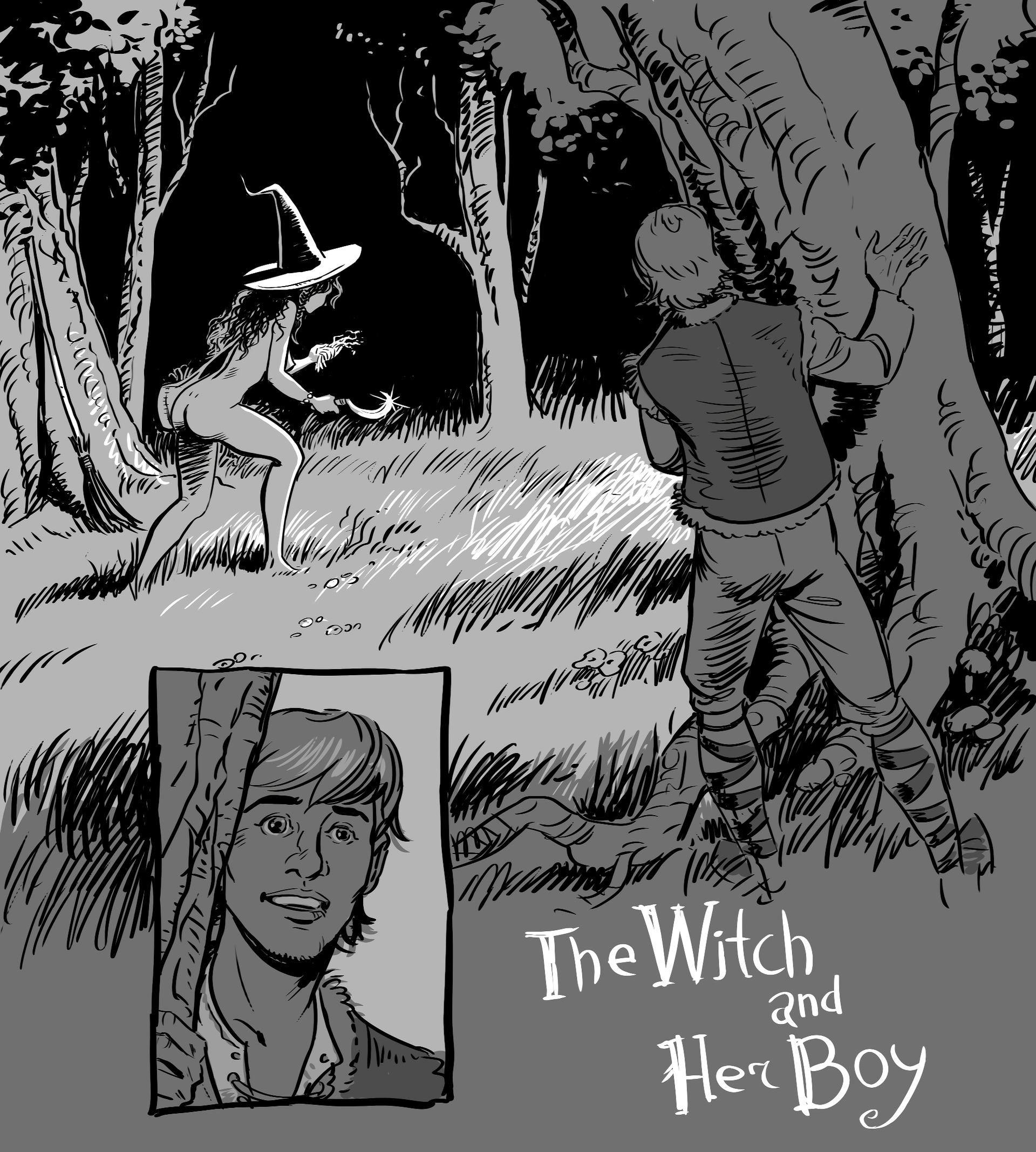 The Witch and Her Boy - adult comic cover